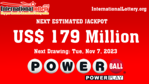 没有中头奖者，Powerball 奖池在 2023 年 11 月 6 日达到了 1.79 亿美元。