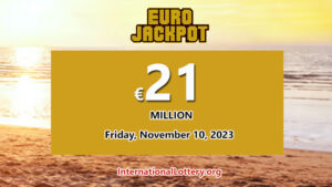 2023年11月7日：一名玩家赢得了第二奖 – EuroJackpot 奖金为 2100 万美元。